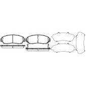 Колодки тормозные дисковые передний для HONDA CR(RE) <b>ROADHOUSE 21171.12 / PSX2117112</b>