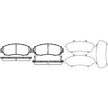 Колодки тормозные дисковые передний для HONDA CR(RE) <b>ROADHOUSE 21171.12 / PSX2117112</b>