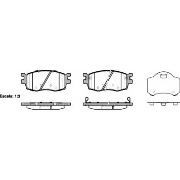 Колодки тормозные дисковые передний для HYUNDAI ACCENT(MC), i20(PB,PBT) / KIA RIO(JB) <b>ROADHOUSE 21208.02 / PSX2120802</b>