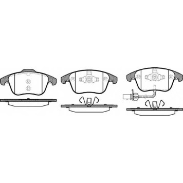 Колодки тормозные дисковые передний для AUDI A4(8K2,8K5,8KH,B8), A5(8F7,8T3,8TA) <b>ROADHOUSE 21219.11 / PSX2121911</b>