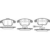 Колодки тормозные дисковые передний для AUDI Q3(8U) / VW SHARAN(7N1,7N2), TIGUAN(5N#) <b>ROADHOUSE 21219.21 / PSX2121921</b>