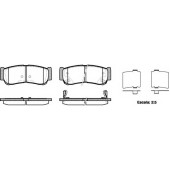 Колодки тормозные дисковые задний для HYUNDAI H-1 Travel(TQ), H-1(TQ), SANTA FE(CM,DM) <b>ROADHOUSE 21239.02 / PSX2123902</b>