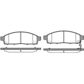 Колодки тормозные дисковые передний для MITSUBISHI L 200(K6#T,K7#T,KA#T,KB#T), PAJERO(KG#,KH#) <b>ROADHOUSE 21242.01 / PSX2124201</b>