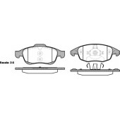 Колодки тормозные дисковые передний для CITROEN BERLINGO(B9), C4(B7,UA#,UD#), DS4, DS5 / PEUGEOT 5008, PARTNER <b>ROADHOUSE 21248.00 / PSX2124800</b>