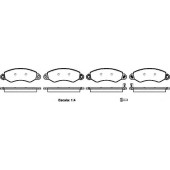 Колодки тормозные дисковые передний <b>ROADHOUSE 21255.02 / PSX2125502</b>