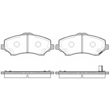 Колодки тормозные дисковые передний для CHRYSLER GRAND VOYAGER(RT) / FIAT FREEMONT(JC#,JF#) / JEEP CHEROKEE(KK), WRANGLER(JK,TJ) <b>ROADHOUSE 21259.02 / PSX2125902</b>