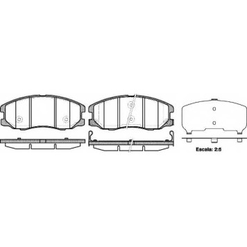 Колодки тормозные дисковые передний для CHEVROLET CAPTIVA(C100,C140) / OPEL ANTARA <b>ROADHOUSE 21261.12 / PSX2126112</b>