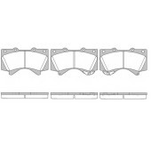 Колодки тормозные дисковые передний для LEXUS GX, LX / TOYOTA HILUX, LAND CRUISER 150, LAND CRUISER 200 <b>ROADHOUSE 21271.02 / PSX2127102</b>