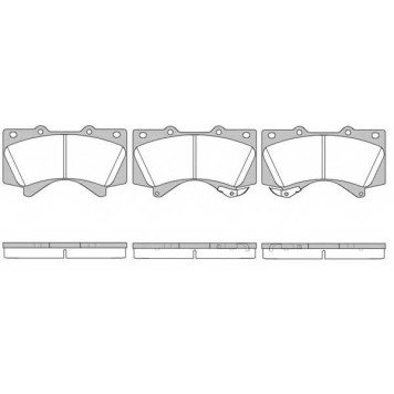 Колодки тормозные дисковые передний для LEXUS GX, LX / TOYOTA HILUX, LAND CRUISER 150, LAND CRUISER 200 <b>ROADHOUSE 21271.02 / PSX2127102</b>