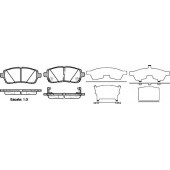 Колодки тормозные дисковые передний для DAIHATSU MATERIA, SIRION / FORD FIESTA / MAZDA 2 / SUBARU JUSTY / SUZUKI SWIFT <b>ROADHOUSE 21281.02 / PSX2128102</b>