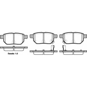 Колодки тормозные дисковые задний для LEXUS CT / SUBARU TREZIA / TOYOTA AURIS, COROLLA, IQ, PRIUS, URBAN CRUISER, VERSO S, YARIS <b>ROADHOUSE 21286.02 / PSX2128602</b>