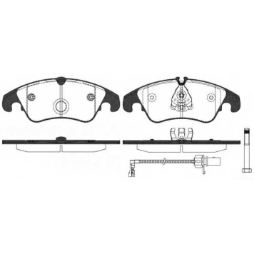 Колодки тормозные дисковые передний для AUDI A4, A5, A6, A7, Q5 <b>ROADHOUSE 21304.31 / PSX2130431</b>