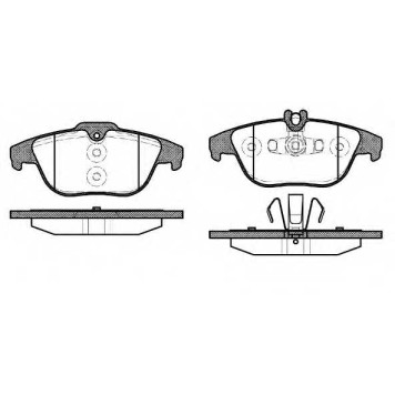 Колодки тормозные дисковые задний для MERCEDES C(W204), E(A207,C207,S212,W212), GLK(X204) <b>ROADHOUSE 21305.20 / PSX2130520</b>