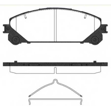 Колодки тормозные дисковые передний для LEXUS RX(AGL1#,GGL1#,GYL1#) / TOYOTA RAV 4(ALA4#,AVA4#,WWA4#,ZSA4#) <b>ROADHOUSE 21312.00 / PSX2131200</b>