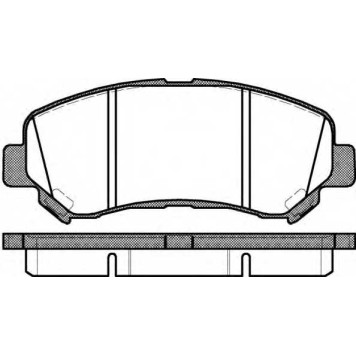 Колодки тормозные дисковые передний для NISSAN QASHQAI(J10,JJ10), X-TRAIL(T31) / RENAULT KOLEOS(HY#) / SUZUKI KIZASHI(FR) <b>ROADHOUSE 21318.00 / PSX2131800</b>
