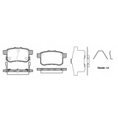Колодки тормозные дисковые задний для HONDA ACCORD(CU) <b>ROADHOUSE 21332.12 / PSX2133212</b>