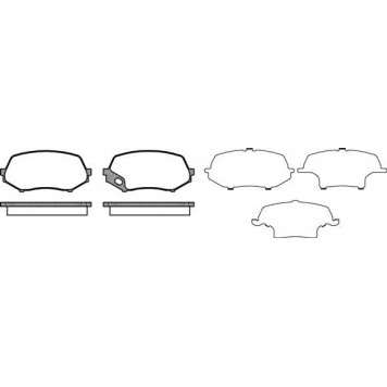 Колодки тормозные дисковые передний <b>ROADHOUSE 21337.00 / PSX2133700</b>