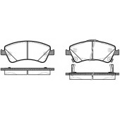 Колодки тормозные дисковые передний для TOYOTA AURIS(ADE15#, NDE15#, NRE15#, ZRE15#, ZZE15#), AVENSIS(ADT27, ZRT27), COROLLA(E15#) <b>ROADHOUSE 21341.02 / PSX2134102</b>