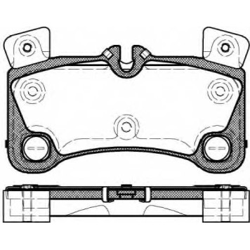 Колодки тормозные дисковые задний для AUDI Q7(4L) / PORSCHE CAYENNE(955,9PA) / VW TOUAREG(7L6,7L7,7LA) <b>ROADHOUSE 21346.00 / PSX2134600</b>