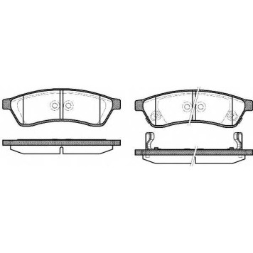 Колодки тормозные дисковые задний для CHEVROLET EPICA(KL1#) <b>ROADHOUSE 21349.02 / PSX2134902</b>
