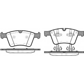 Колодки тормозные дисковые передний для MERCEDES GL(X164), M(W164), R(V251,W251) <b>ROADHOUSE 21370.00 / PSX2137000</b>
