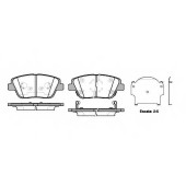 Колодки тормозные дисковые передний для HYUNDAI SONATA(NF) / KIA OPTIMA <b>ROADHOUSE 21423.02 / PSX2142302</b>