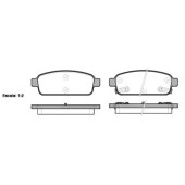 Колодки тормозные дисковые задний для CHEVROLET CRUZE(J300,J305,J308), TRACKER, VOLT / OPEL AMPERA, ASTRA, CASCADA(W13), MOKKA <b>ROADHOUSE 21432.02 / PSX2143202</b>