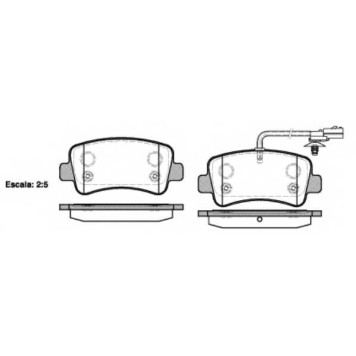 Колодки тормозные дисковые задний для NISSAN NV400 / OPEL MOVANO / RENAULT MASTER(EV,FV,HV,JV,UV) <b>ROADHOUSE 21439.01 / PSX2143901</b>