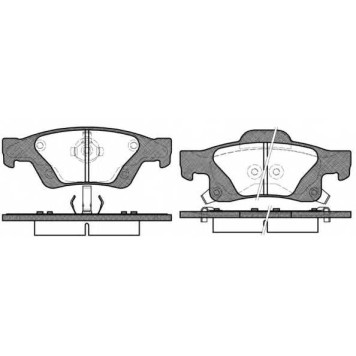 Колодки тормозные дисковые задний для JEEP GRAND CHEROKEE(WH,WK,WK2) <b>ROADHOUSE 21446.02 / PSX2144602</b>