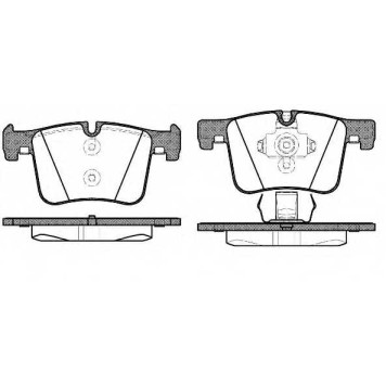 Колодки тормозные дисковые передний для BMW 1(F20,F21), 2(F22,F23,F87), 3(F30,F31,F34,F35,F80), 4(F32,F33,F36,F82,F83), X3(F25), X4(F26) <b>ROADHOUSE 21457.00 / PSX2145700</b>