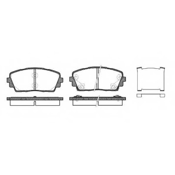 Колодки тормозные дисковые передний для KIA PICANTO(TA) <b>ROADHOUSE 21481.02 / PSX2148102</b>