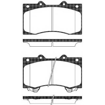 Колодки тормозные дисковые передний для NISSAN PATROL(Y62) <b>ROADHOUSE 21506.02 / PSX2150602</b>
