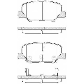 Колодки тормозные дисковые задний для CITROEN C4 AIRCROSS / MAZDA 6 / MITSUBISHI ASX, OUTLANDER / PEUGEOT 4008 <b>ROADHOUSE 21536.02 / PSX2153602</b>