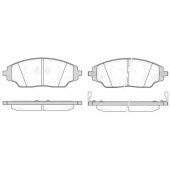 Колодки тормозные дисковые передний для CHEVROLET AVEO(T300) <b>ROADHOUSE 21537.02 / PSX2153702</b>