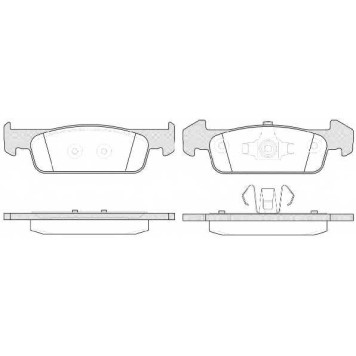 Колодки тормозные дисковые передний для RENAULT TWINGO <b>ROADHOUSE 21540.10 / PSX2154010</b>