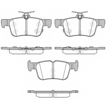 Колодки тормозные дисковые задний для FORD GALAXY, MONDEO, S-MAX <b>ROADHOUSE 21551.12 / PSX2155112</b>