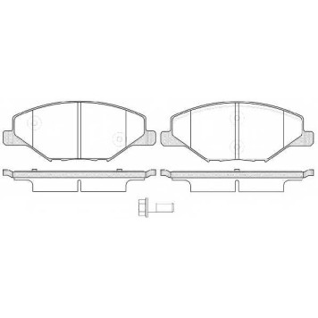 Колодки тормозные дисковые передний для SKODA FABIA / VW POLO <b>ROADHOUSE 21553.00 / PSX2155300</b>