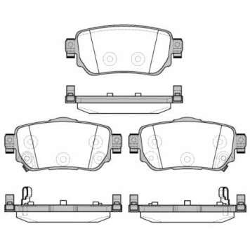 Колодки тормозные дисковые задний для NISSAN QASHQAI(J11,J11#) <b>ROADHOUSE 21582.02 / PSX2158202</b>