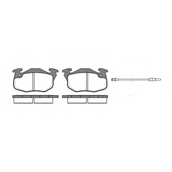 Колодки тормозные дисковые передний для CITROEN SAXO / PEUGEOT 106, 205, 305, 309, 405 / RENAULT 11, 18, 19, 20, 21, 9, CLIO, EXPRESS, FUEGO, RAPID, SUPER 5 <b>ROADHOUSE 2192.12 / PSX219212</b>