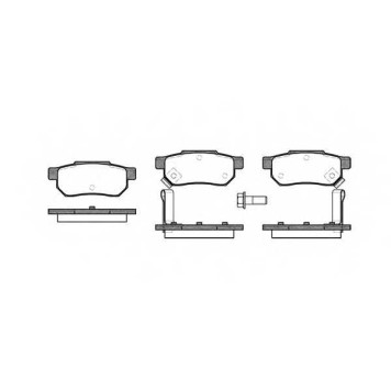 Колодки тормозные дисковые задний для HONDA ACCORD, CIVIC II Shuttle, CIVIC, CONCERTO, CRX, INTEGRA, JAZZ, PRELUDE <b>ROADHOUSE 2233.02 / PSX223302</b>