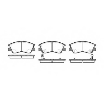 Колодки тормозные дисковые передний для MITSUBISHI FORTE, L 200, L 300, PAJERO <b>ROADHOUSE 2275.02 / PSX227502</b>