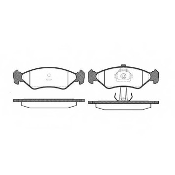 Колодки тормозные дисковые передний для FORD FIESTA(F3L, F5L, FVD, GFJ, J3#, J5#, JA#, JB#, JV#), KA(RB, RB#) / MAZDA 121(JASM, JBSM) <b>ROADHOUSE 2285.20 / PSX228520</b>