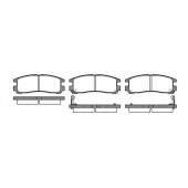 Колодки тормозные дисковые задний для CHRYSLER SEBRING / HYUNDAI SANTAMO / MITSUBISHI 3000 GT, ECLIPSE, GALANT, GTO, PAJERO PININ, SANTAMO, SAPPORO, SPACE RUNNER, SPACE <b>ROADHOUSE 2291.02 / PSX229102</b>