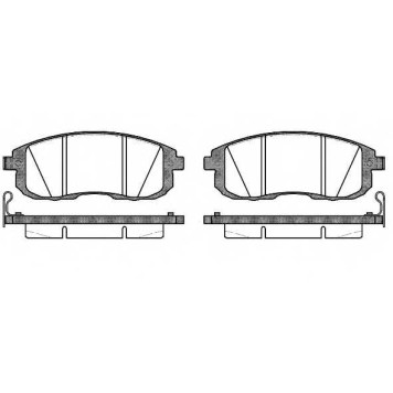 Колодки тормозные дисковые передний для NISSAN CUBE(Z12), JUKE(F15), TEANA(J31,J32), TIIDA <b>ROADHOUSE 2293.14 / PSX229314</b>
