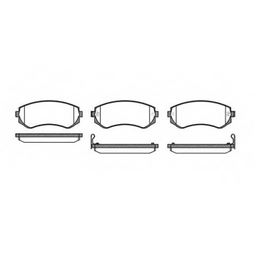 Колодки тормозные дисковые передний для NISSAN 240 SX, ALMERA(N15), PATROL GR(Y61) <b>ROADHOUSE 2317.12 / PSX231712</b>