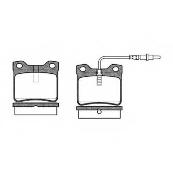 Колодки тормозные дисковые задний для PEUGEOT 406(8B,8C,8E/F), 605(6B) <b>ROADHOUSE 2321.02 / PSX232102</b>
