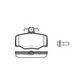 Колодки тормозные дисковые задний для NISSAN ALMERA TINO(V10), ALMERA(N16), PRIMERA(P10,P11,WP11) <b>ROADHOUSE 2343.00 / PSX234300</b>