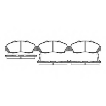 Колодки тормозные дисковые передний для ACURA LEGEND, NSX / HONDA ACCORD, CIVIC, CR, HR, INTEGRA, LEGEND, NSX, PRELUDE, SHUTTLE <b>ROADHOUSE 2351.02 / PSX235102</b>