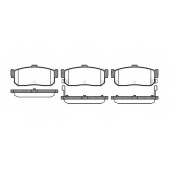 Колодки тормозные дисковые задний для INFINITI G20, I30 / NISSAN 100 NX, ALMERA, MAXIMA QX, MAXIMA, PRIMERA, PULSAR, SUNNY <b>ROADHOUSE 2366.22 / PSX236622</b>