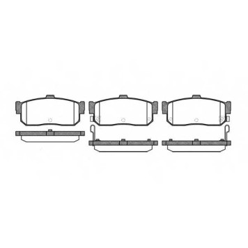 Колодки тормозные дисковые задний для INFINITI G20, I30 / NISSAN 100 NX, ALMERA, MAXIMA QX, MAXIMA, PRIMERA, PULSAR, SUNNY <b>ROADHOUSE 2366.22 / PSX236622</b>